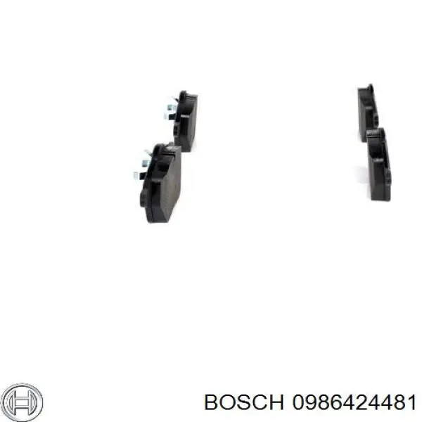 0986424481 Bosch колодки гальмівні передні, дискові