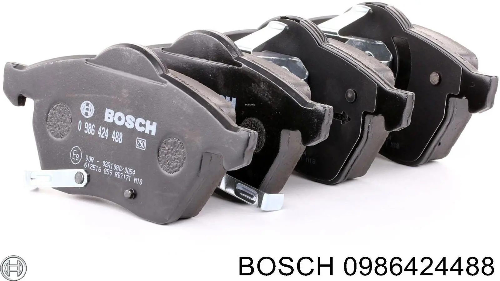 Колодки гальмівні передні, дискові 0986424488 Bosch