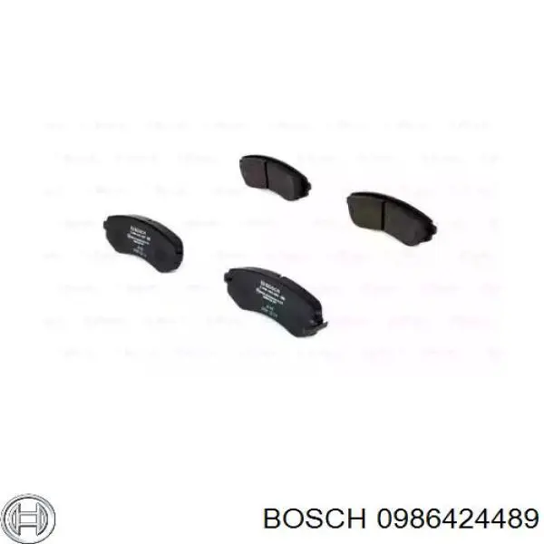 0986424489 Bosch колодки гальмівні передні, дискові