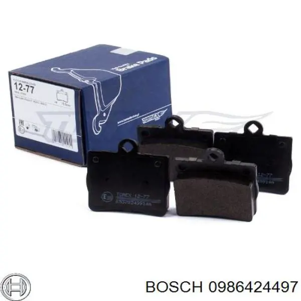 Задні гальмівні колодки 0986424497 Bosch