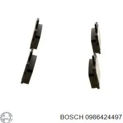 0986424497 Bosch Колодки гальмівні задні, дискові