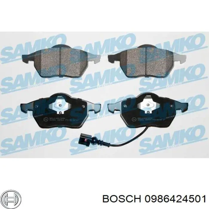 Гальмівні колодки Bosch 0986424501 ціна, від 23.06 USD