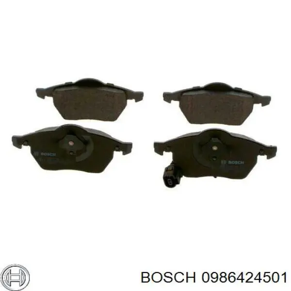 Передні тормозні колодки 0986424501 Bosch