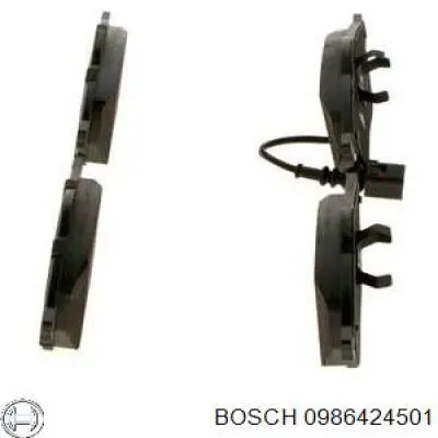 0986424501 Bosch колодки гальмівні передні, дискові