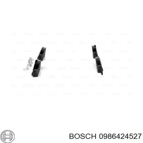 0986424527 Bosch колодки гальмівні передні, дискові