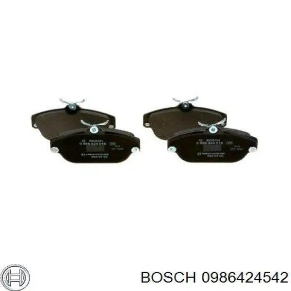 Задні гальмівні колодки Bosch 0986424542 ціна, від 17.76 USD