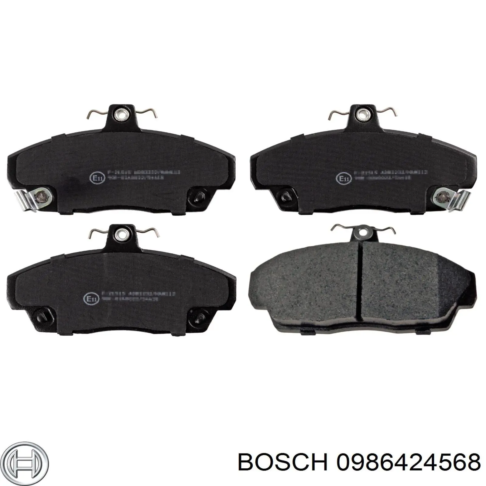 Колодки гальмові задні, дискові 0986424568 Bosch