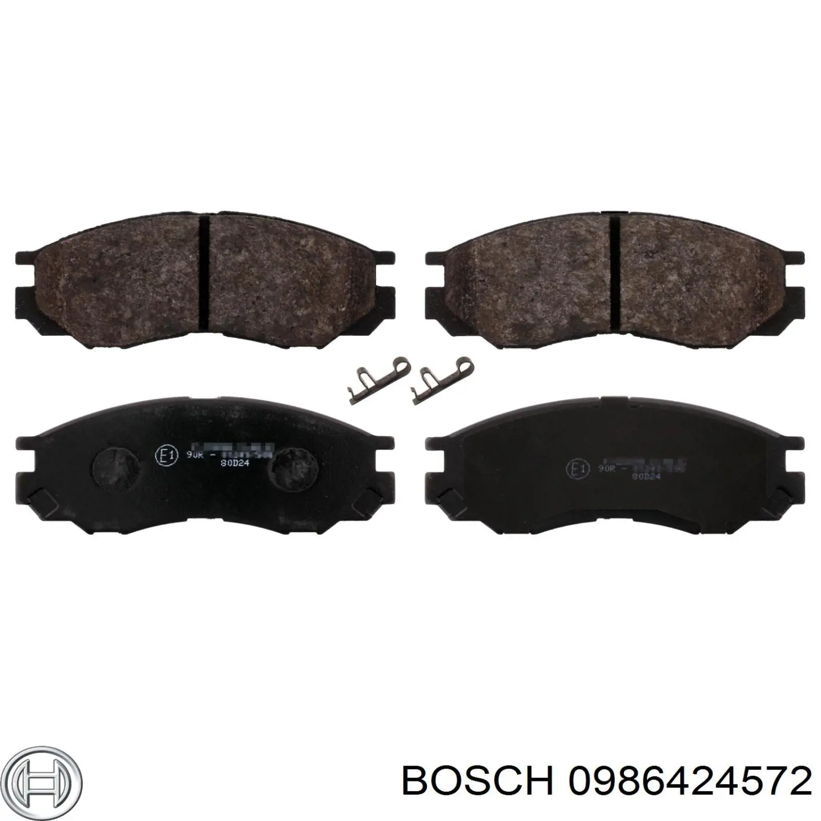 Передні тормозні колодки 0986424572 Bosch