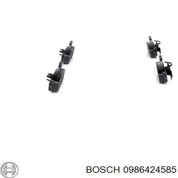 0986424585 Bosch колодки гальмові задні, дискові