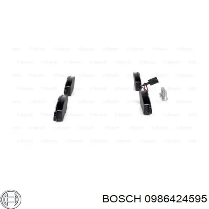 Передні тормозні колодки 0986424595 Bosch