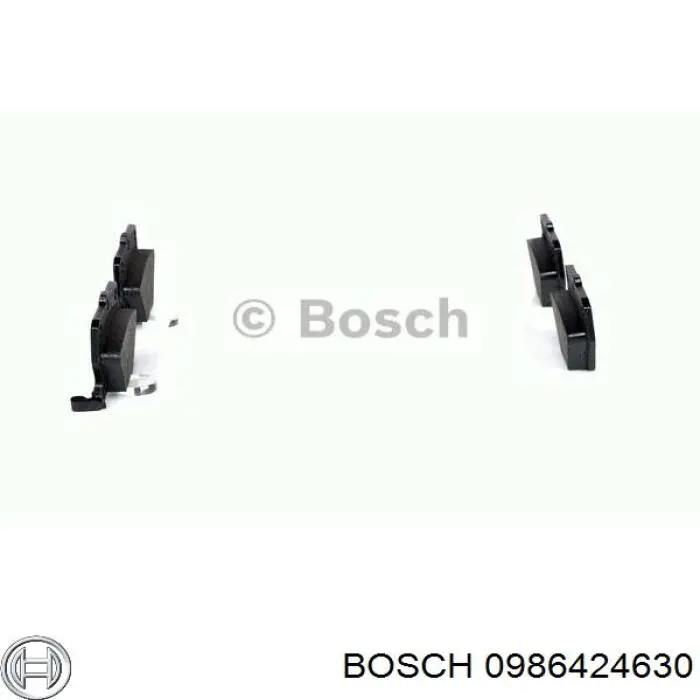 0986424630 Bosch колодки гальмові задні, дискові