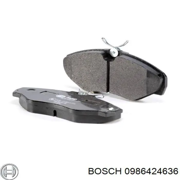 0986424636 Bosch Передні гальмівні колодки