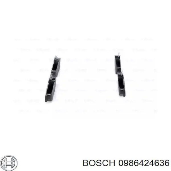 Гальмівні колодки Bosch 0986424636 ціна, від 22.88 USD