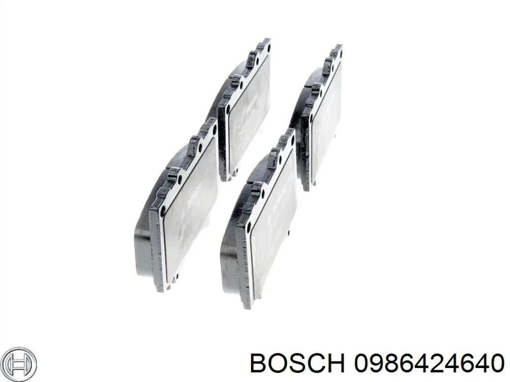 Купити 0986424640 Bosch Колодки гальмівні передні, дискові