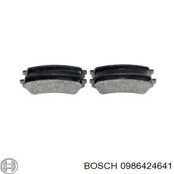 Задні гальмівні колодки 0986424641 Bosch