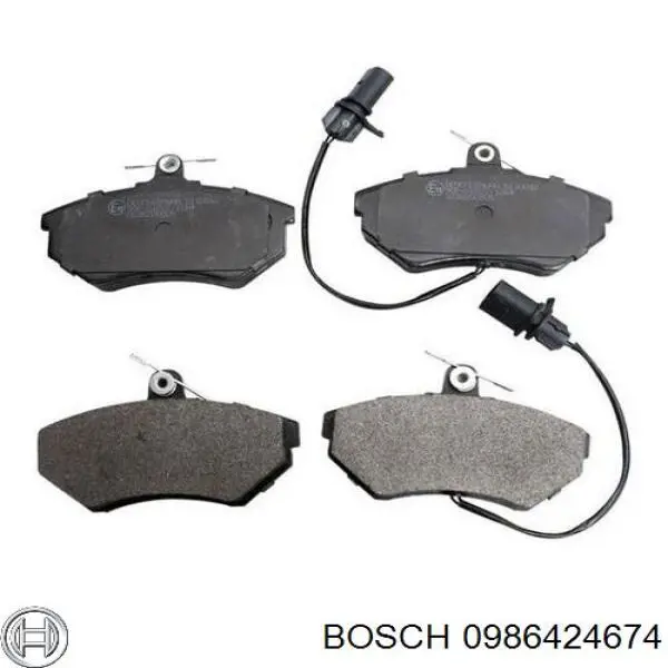 0986424674 Bosch колодки гальмівні передні, дискові