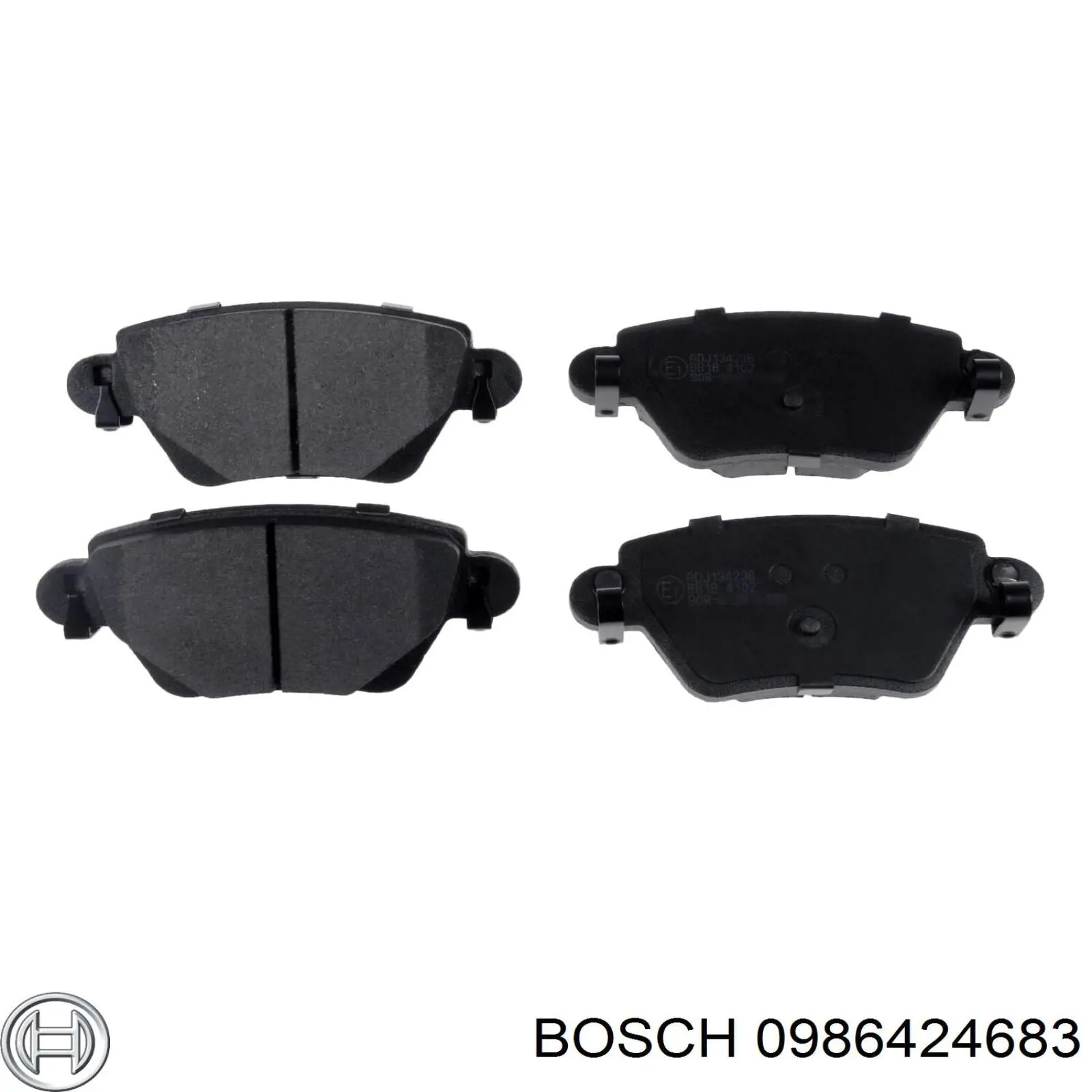 Колодки гальмові задні, дискові 0986424683 Bosch