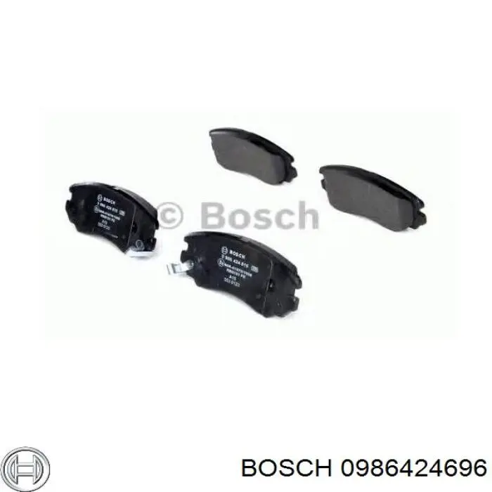 Купити 0986424696 Bosch Колодки гальмівні передні, дискові
