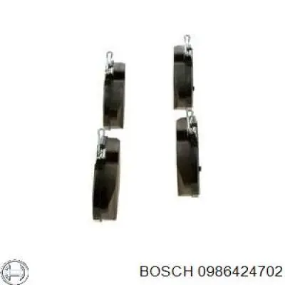 0986424702 Bosch колодки гальмові задні, дискові
