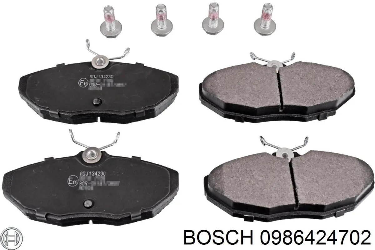 Задні гальмівні колодки 0986424702 Bosch