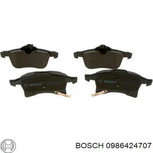 0986424707 Bosch колодки гальмівні передні, дискові