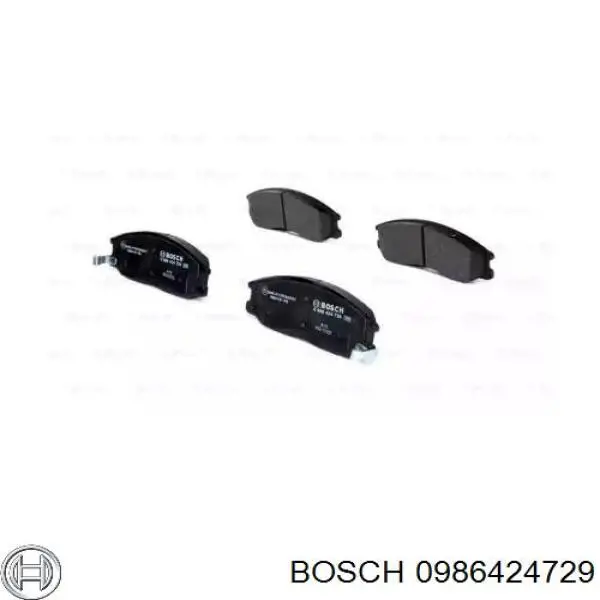 Гальмівні колодки Bosch 0986424729 ціна, від 22.45 USD