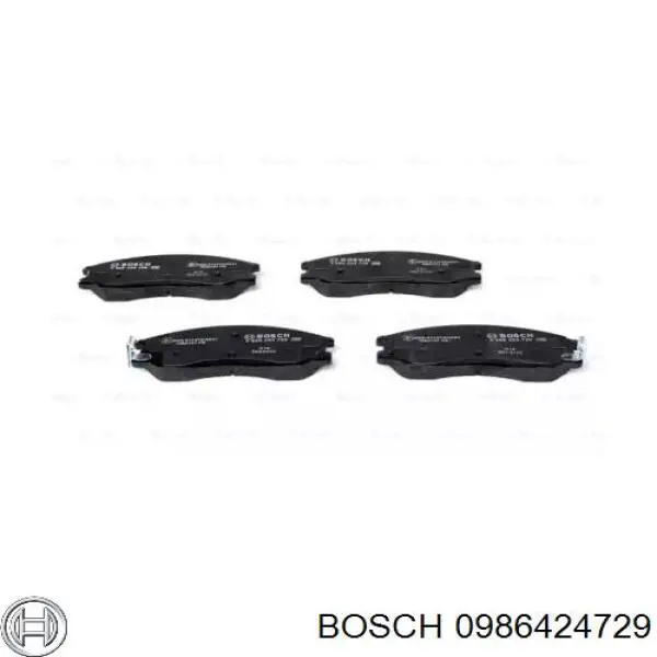 Передні тормозні колодки 0986424729 Bosch