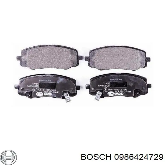 Тормозні колодки Bosch 0986424729