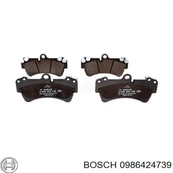 0986424739 Bosch колодки гальмівні передні, дискові