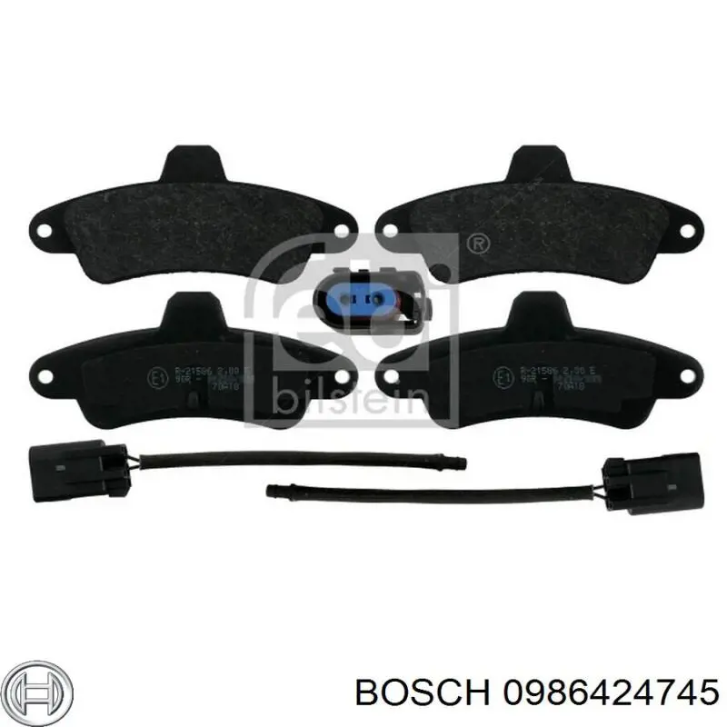 Колодки гальмові задні, дискові 0986424745 Bosch