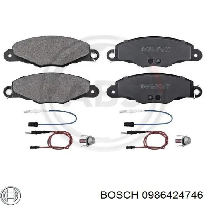 0986424746 Bosch колодки гальмівні передні, дискові