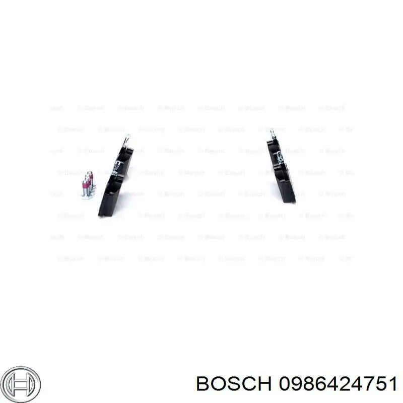 0986424751 Bosch колодки гальмові задні, дискові