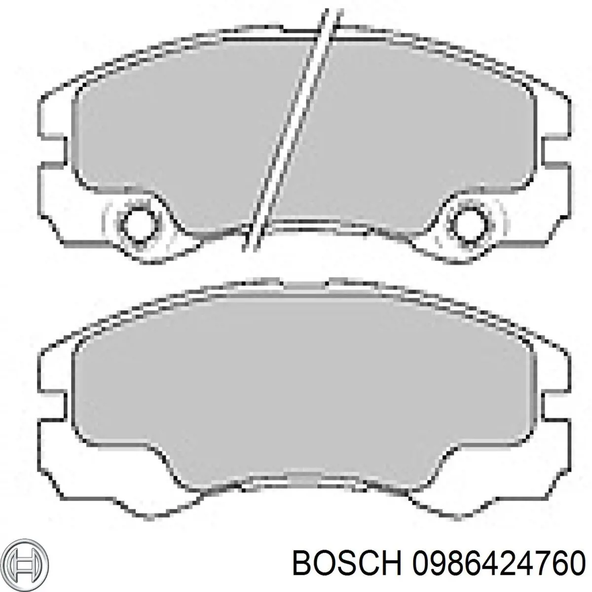 Гальмівні колодки Bosch 0986424760 ціна, від 28.25 USD