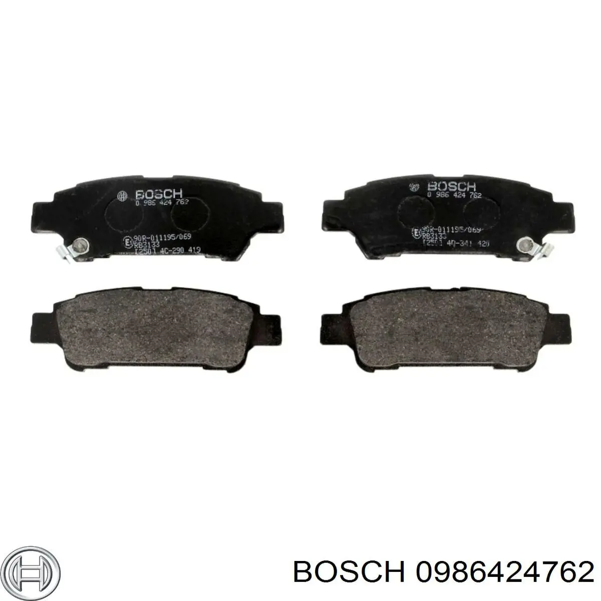Задні гальмівні колодки 0986424762 Bosch