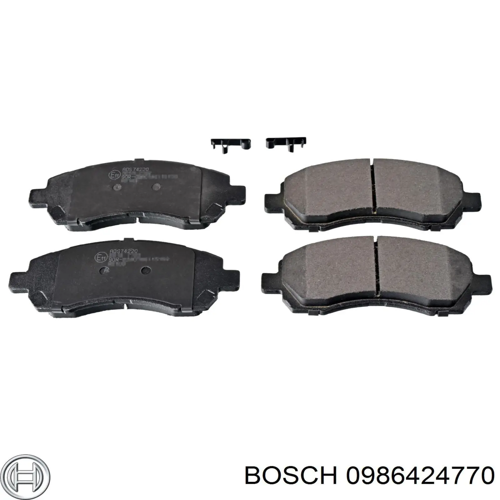 Передні тормозні колодки 0986424770 Bosch
