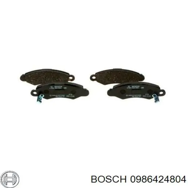 Купити 0986424804 Bosch Колодки гальмівні передні, дискові
