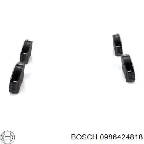 0986424818 Bosch колодки гальмівні передні, дискові