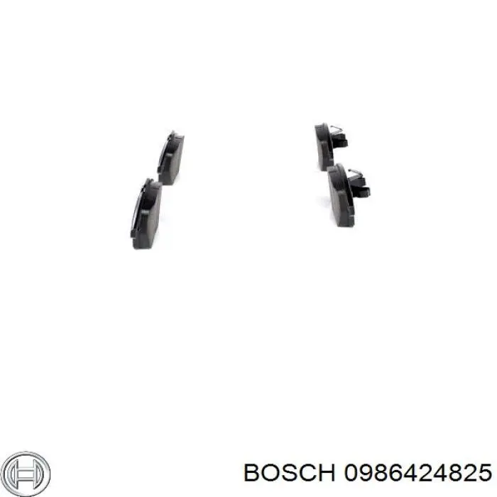Купити 0986424825 Bosch Колодки гальмівні передні, дискові