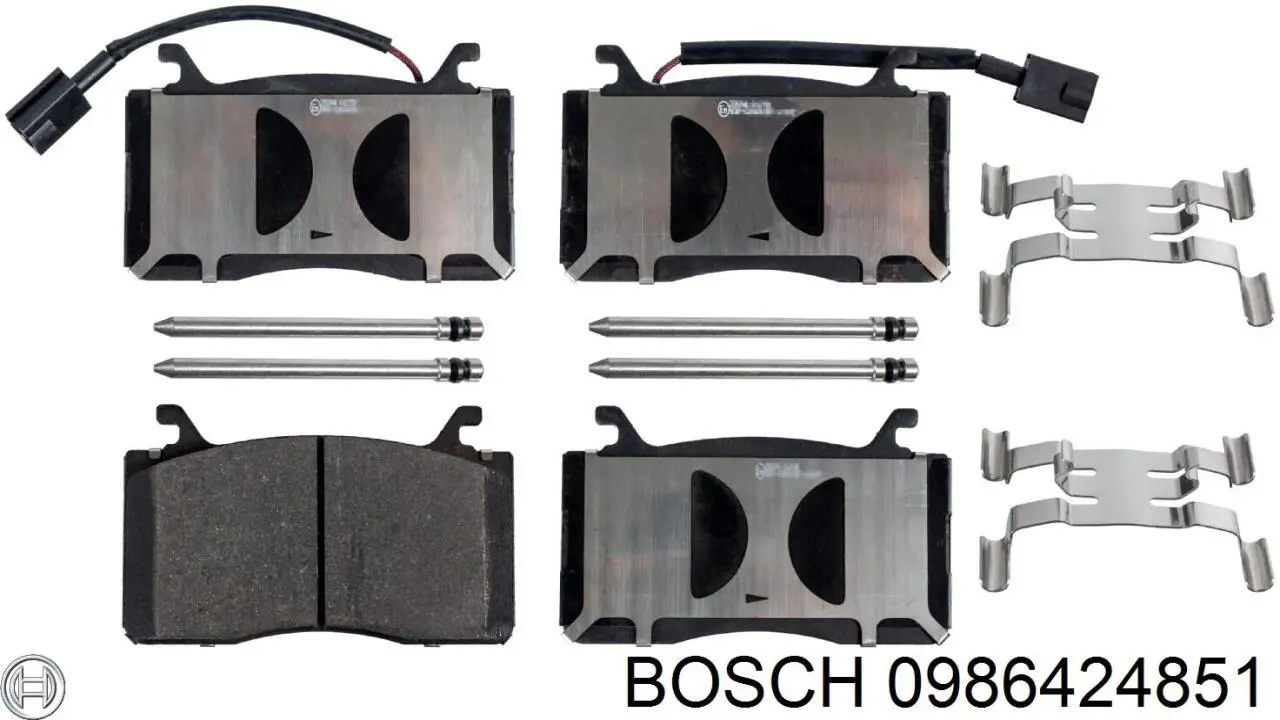 Передні тормозні колодки 0986424851 Bosch