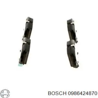 Задні гальмівні колодки Bosch 0986424870 ціна, від 25.85 USD