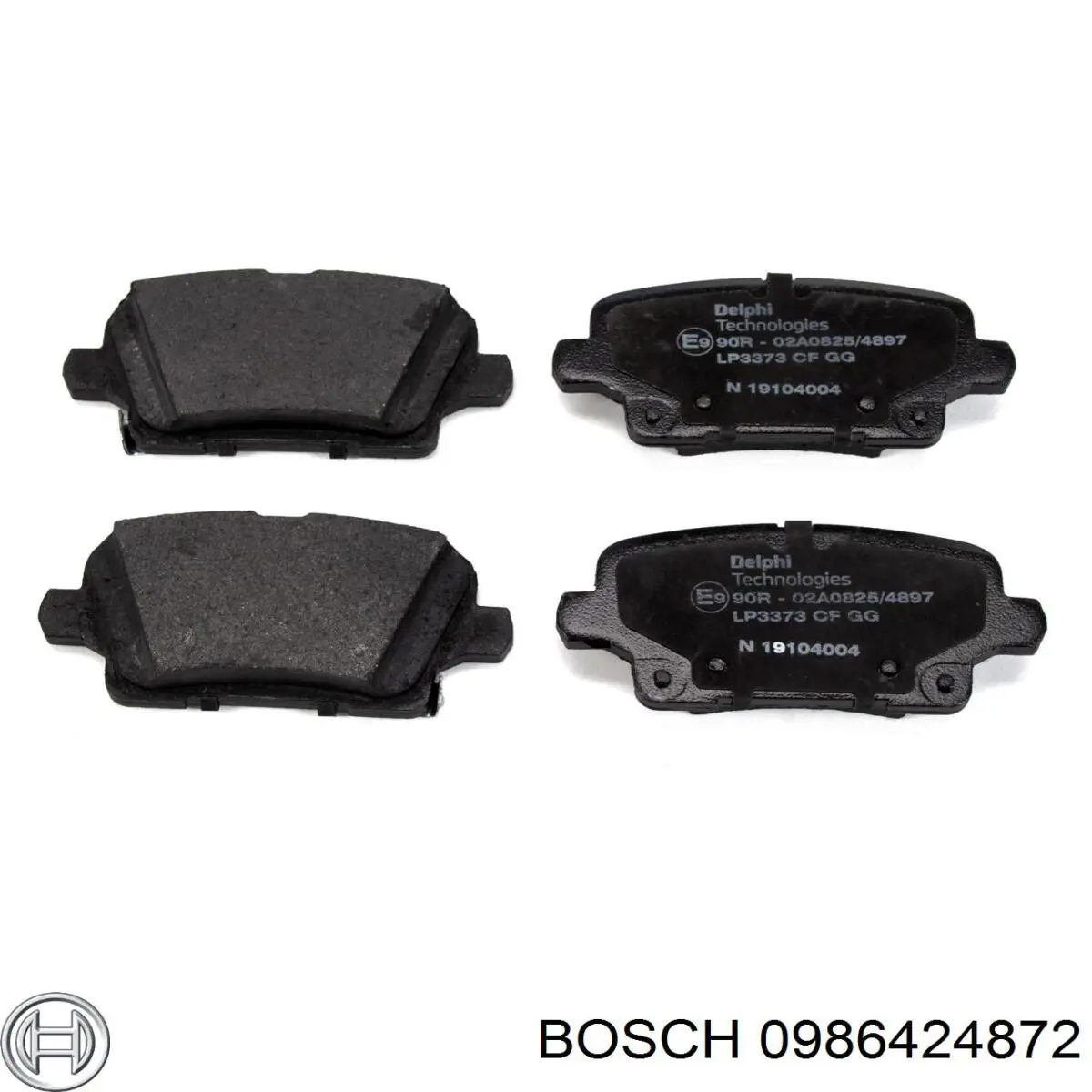 Задні гальмівні колодки 0986424872 Bosch