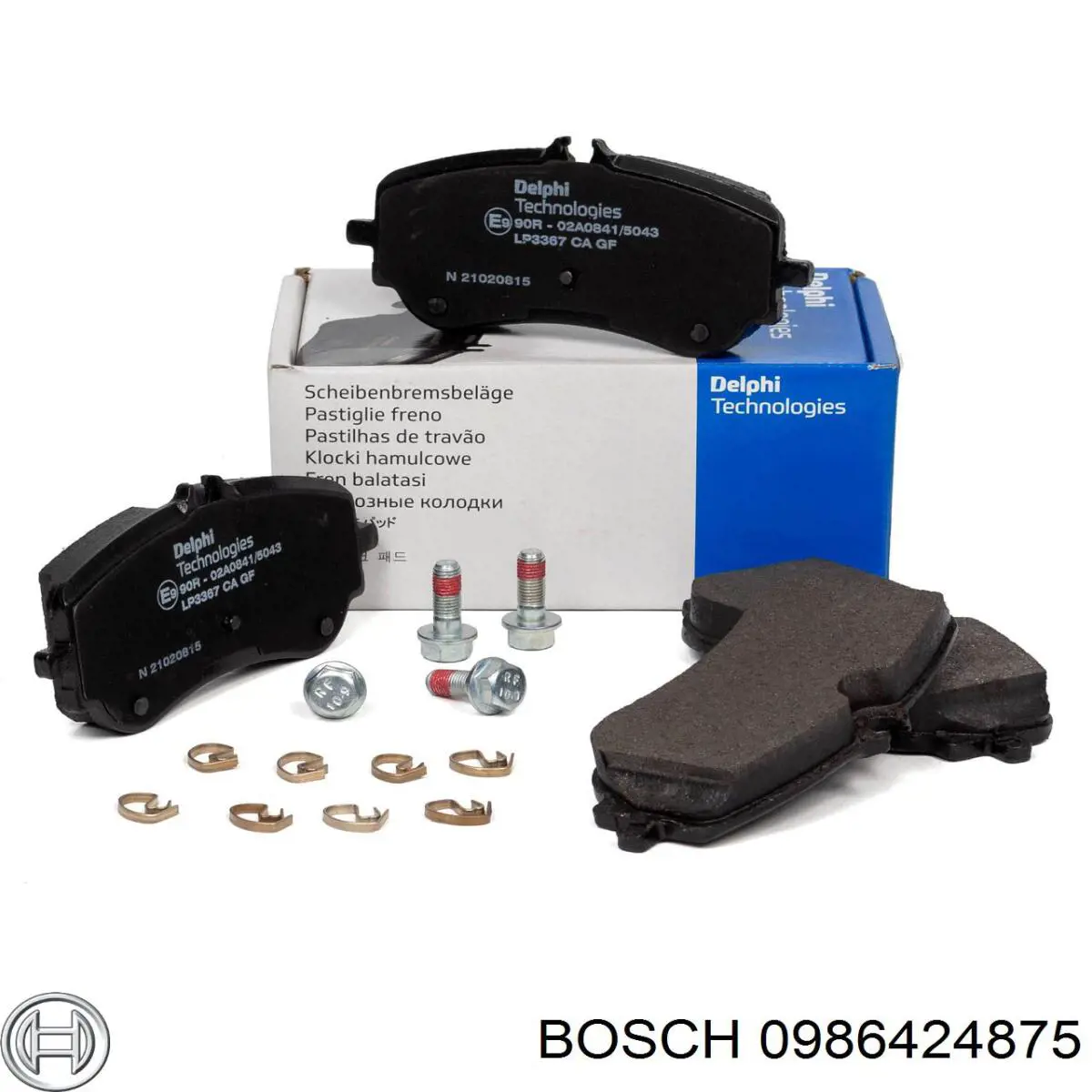 Задні гальмівні колодки Bosch 0986424875 ціна, від 47.02 USD