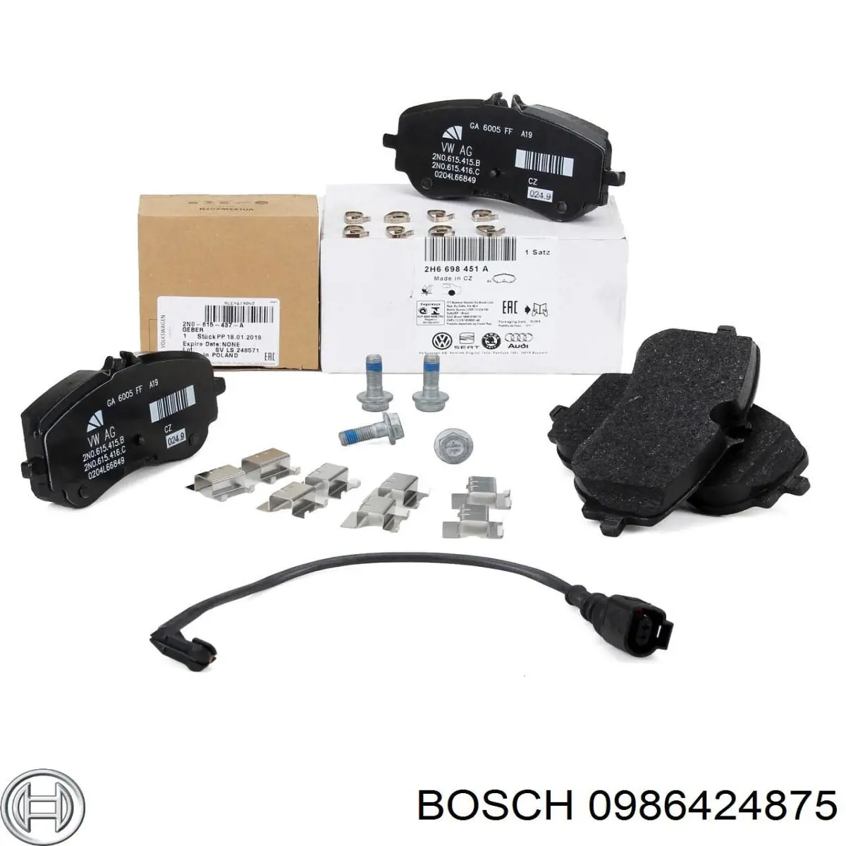 Купити 0986424875 Bosch Задні колодки