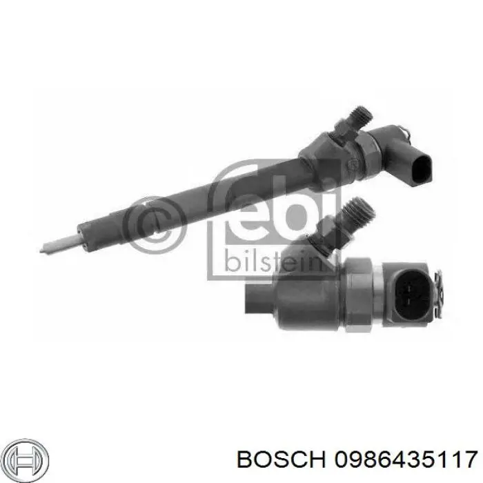 0986435117 Bosch форсунка вприску палива