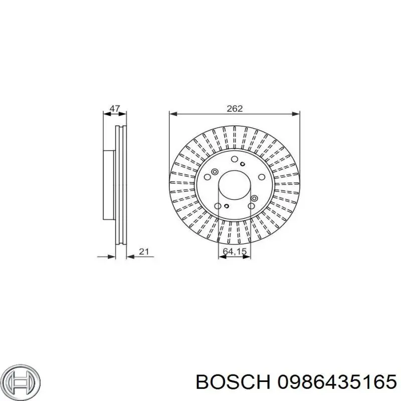 Паливні форсунки 0986435165 Bosch