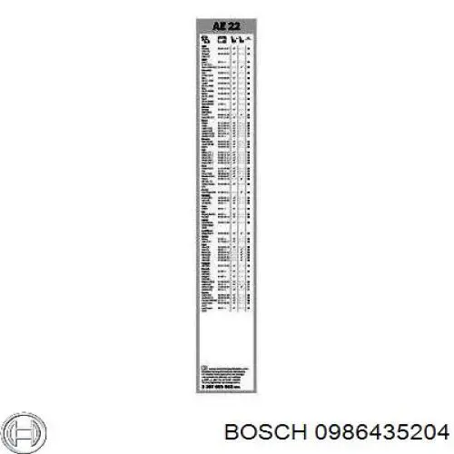 0986435204 Bosch форсунка вприску палива