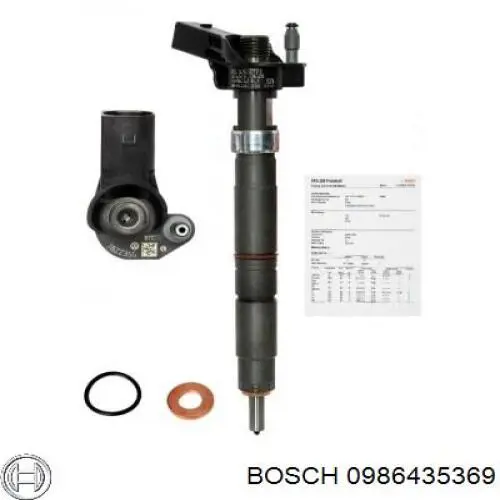 0986435369 Bosch форсунка вприску палива