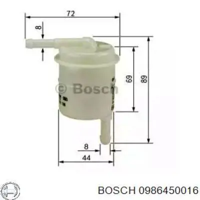 Паливний фільтр 0986450016 Bosch