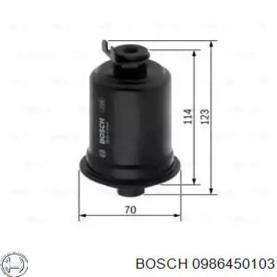 Паливний фільтр 0986450103 Bosch