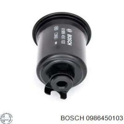 Паливний фільтр 0986450103 Bosch